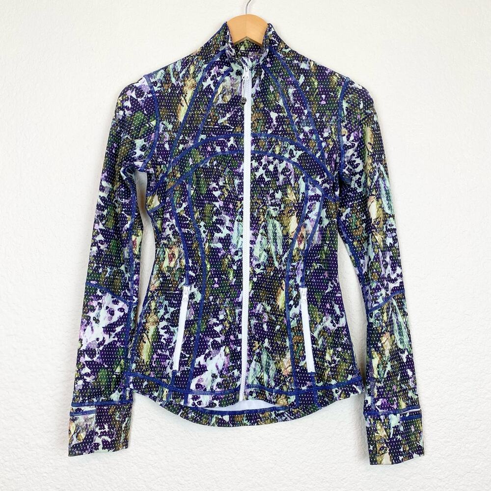 Lululemon Define Jacket in Purple Floral Sport
